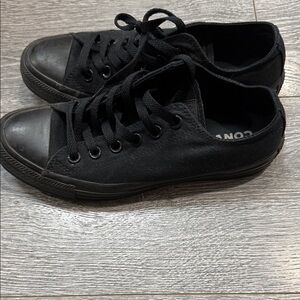 Converse All Black Canvas Sneakers